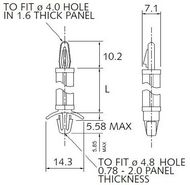 Double-Ended Snap-in Pillar