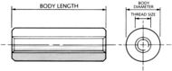 Round Nylon Threaded Spacers: Round Nylon Threaded Spacers